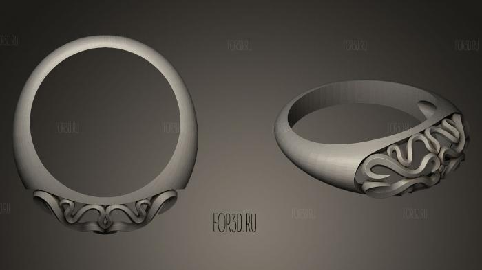  Золотое кольцо 3d stl модель для ЧПУ